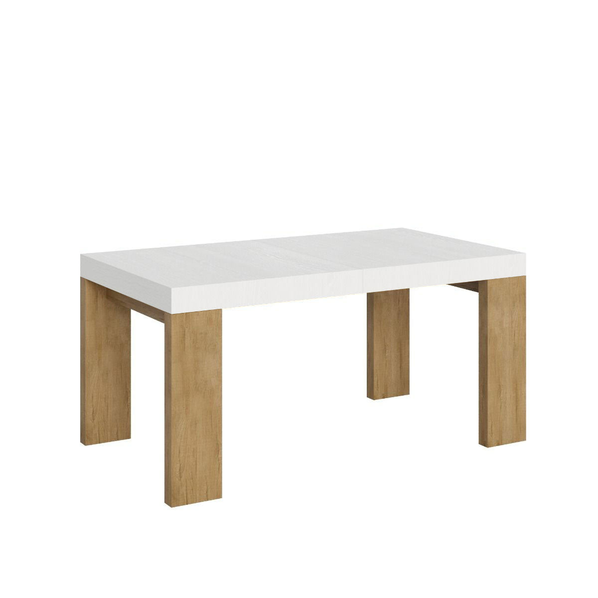 Tavolo allungabile Roxell Mix piano e gambe in diverse finiture