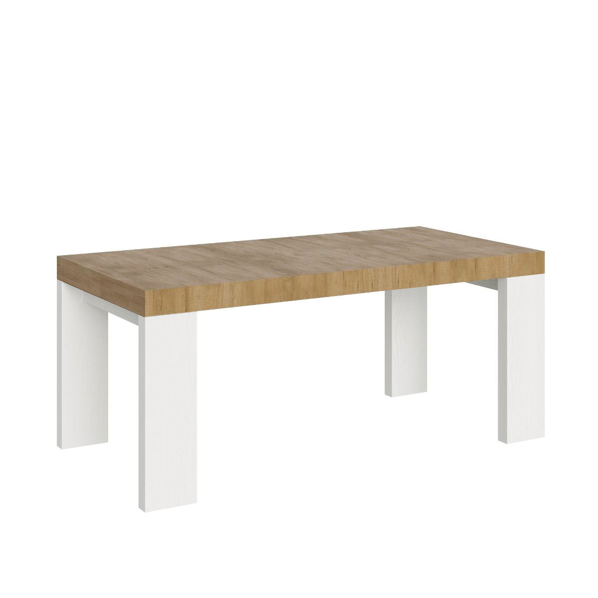 Tavolo allungabile Roxell Mix piano e gambe in diverse finiture