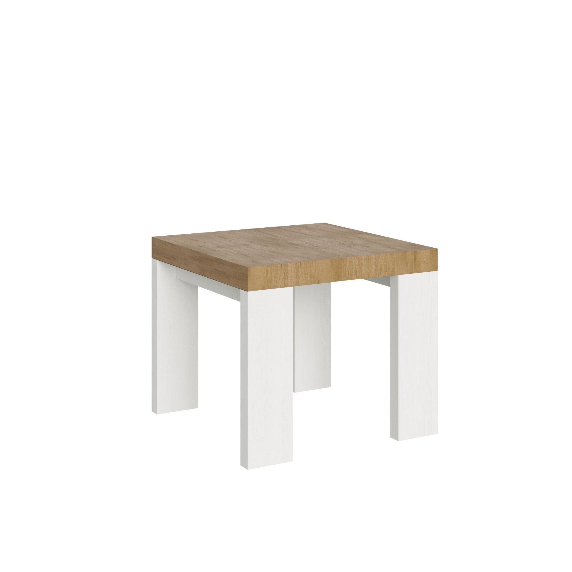 Tavolo allungabile Roxell Mix piano e gambe in diverse finiture