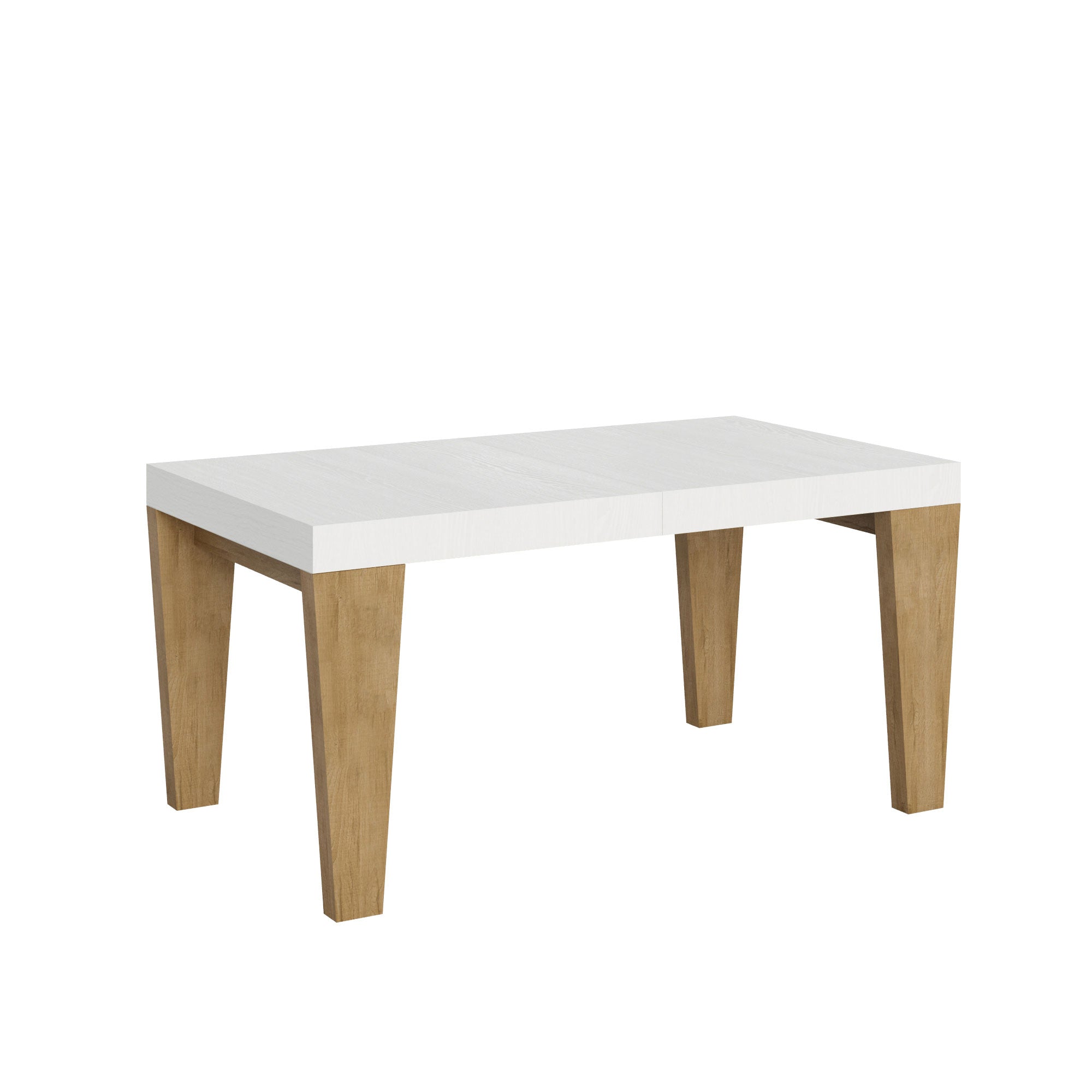 Tavolo allungabile Spimbo Mix piano e gambe in diverse finiture