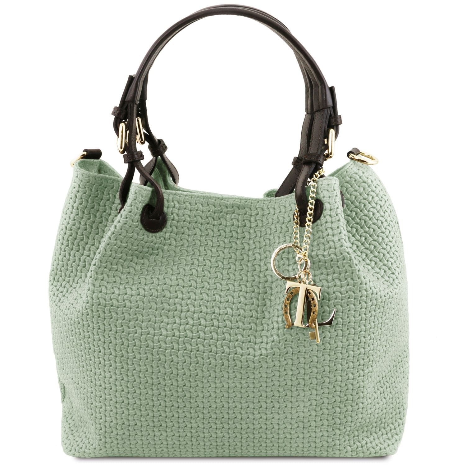 TL KeyLuck - Woven printed leather shopping bag | TL141573