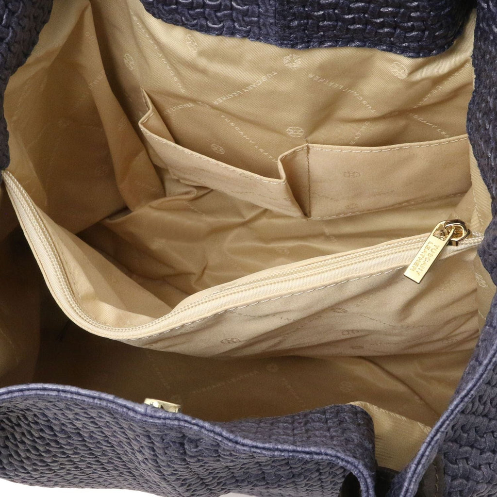 TL KeyLuck - Woven printed leather shopping bag | TL141573