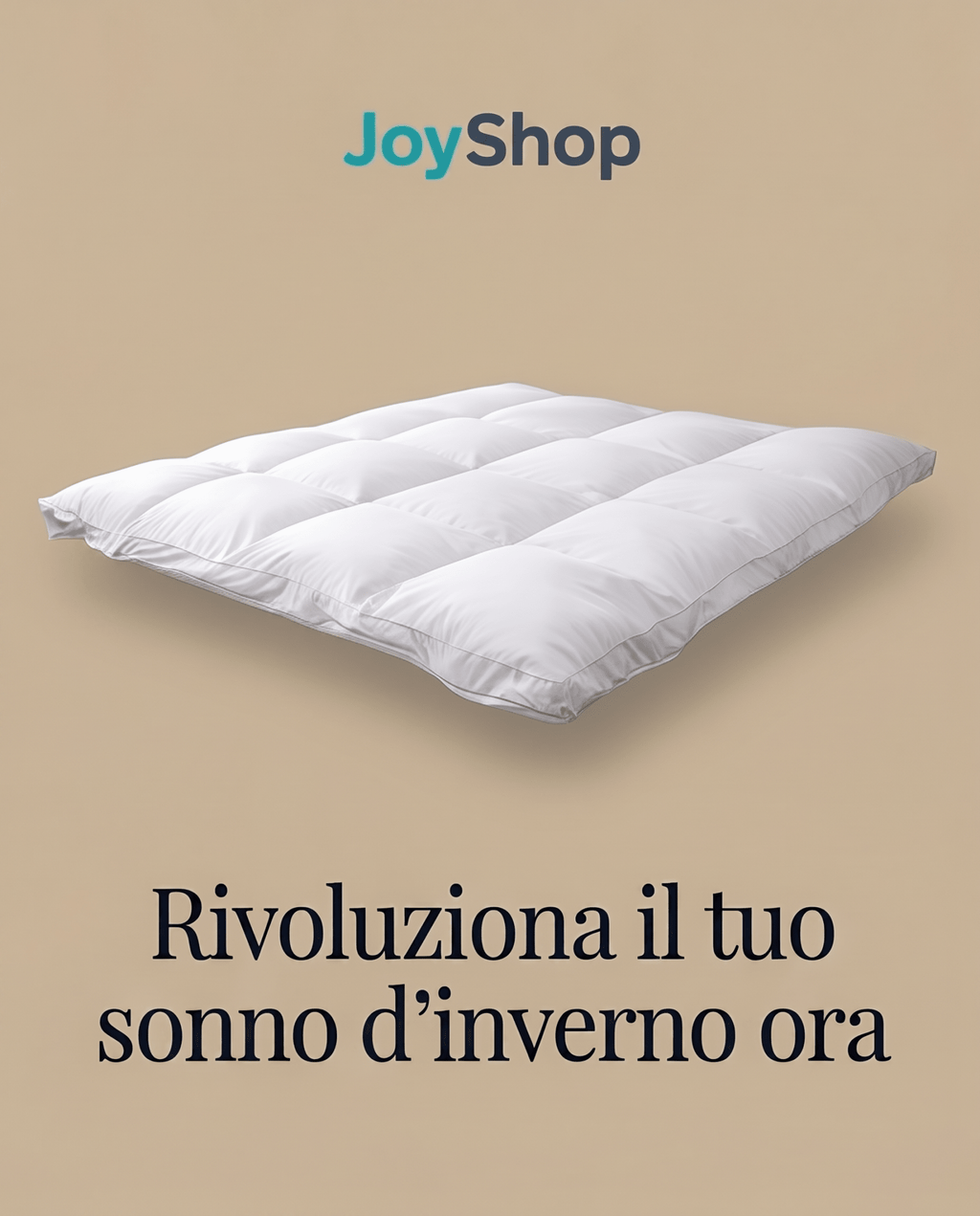 Topper Piuma d'Oca – Correttore Termoregolatore Invernale, 600 gr/m², 160x200