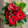 ARMONIA - Gerbere, Rose, Anthurium e Alloro