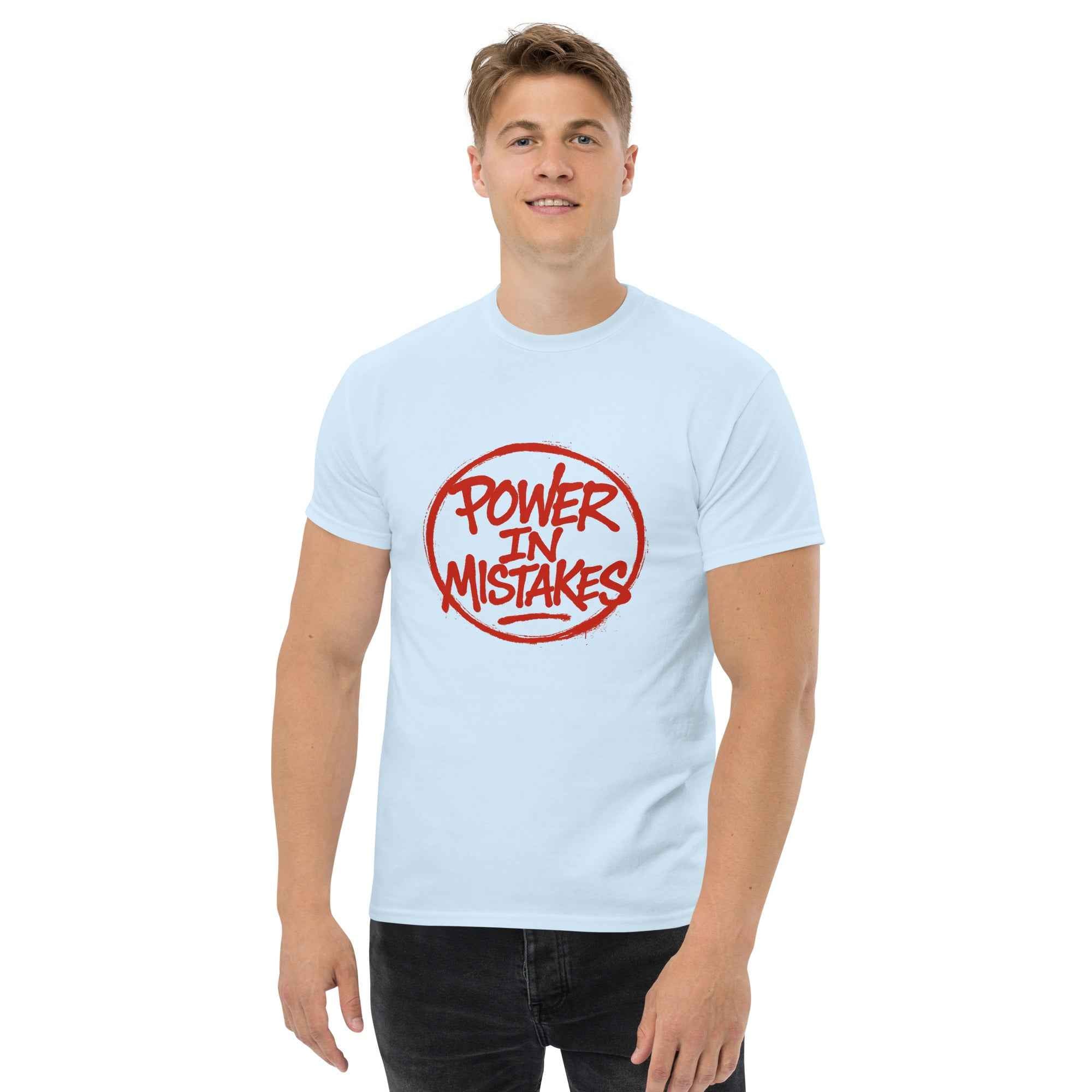 Maglietta Classica Unisex 100% Cotone 👕 | FAIL Streetwear “POWER IN MISTAKES” 🔴 – Imperfezione che Diventa Stile