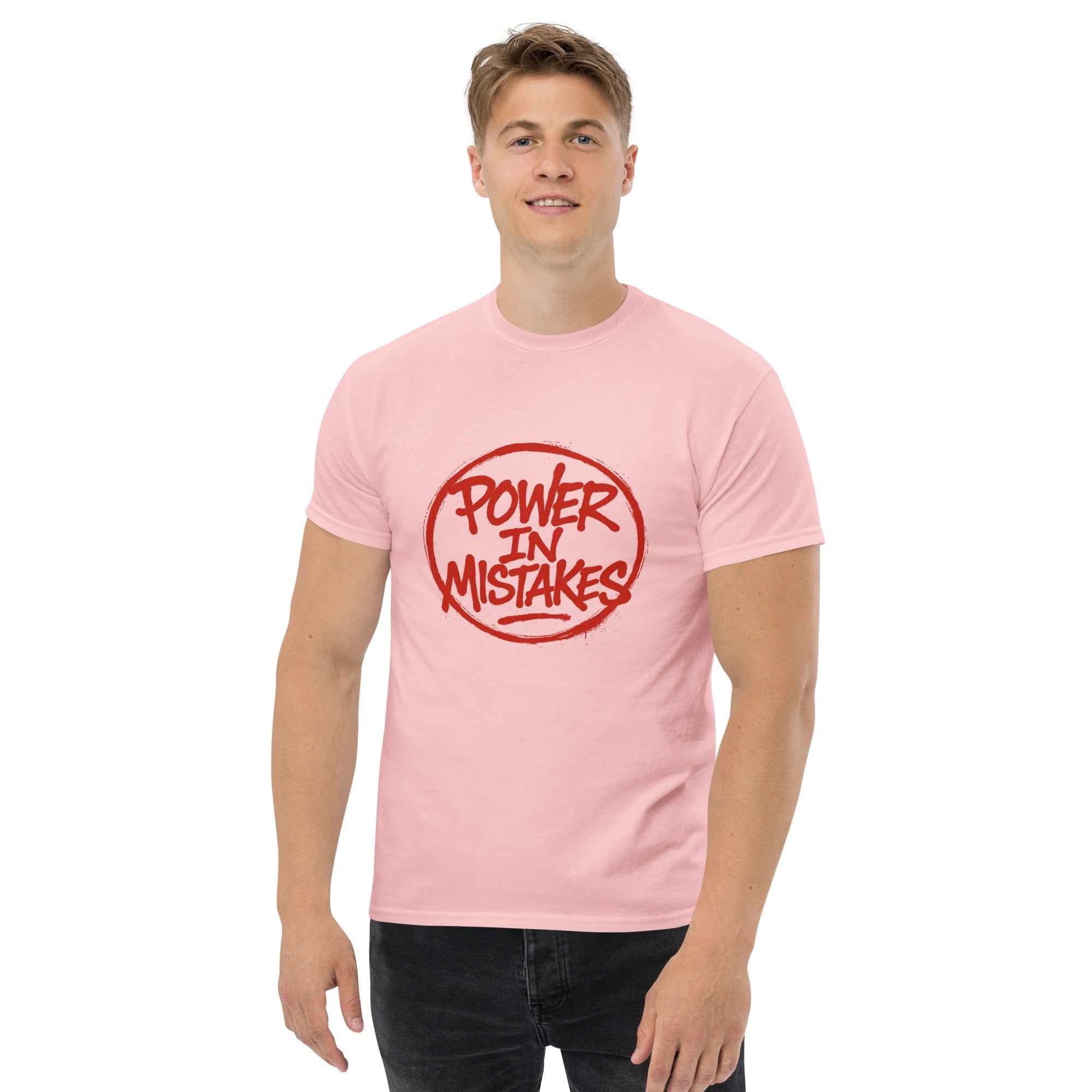 Maglietta Classica Unisex 100% Cotone 👕 | FAIL Streetwear “POWER IN MISTAKES” 🔴 – Imperfezione che Diventa Stile
