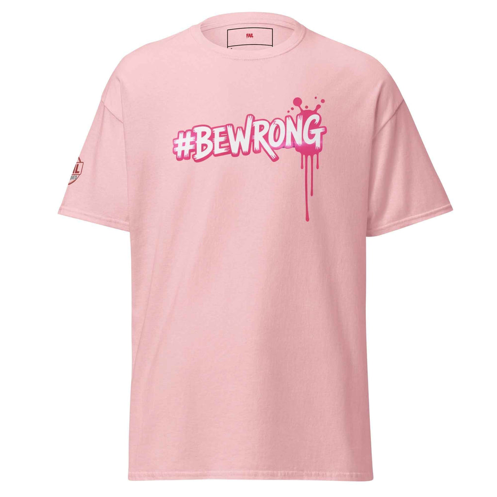 Maglietta Unisex Cotone 100% 👕 | Maglietta BEWRONG FAIL Streetwear 🔴 – Basic che Diventa Stile
