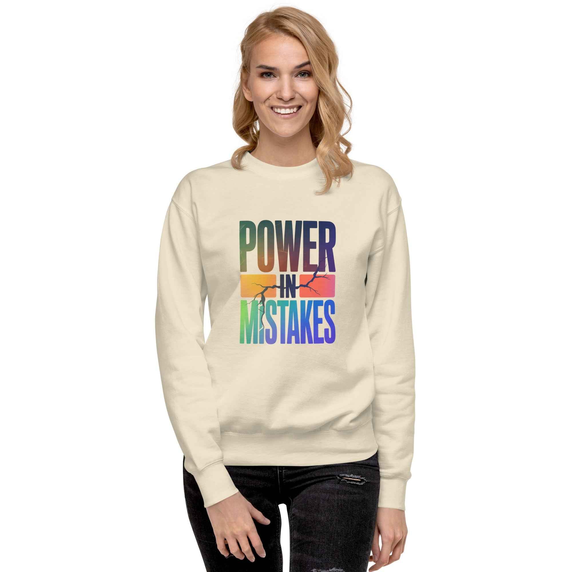 Felpa premium unisex Power in Mistakes ⚡