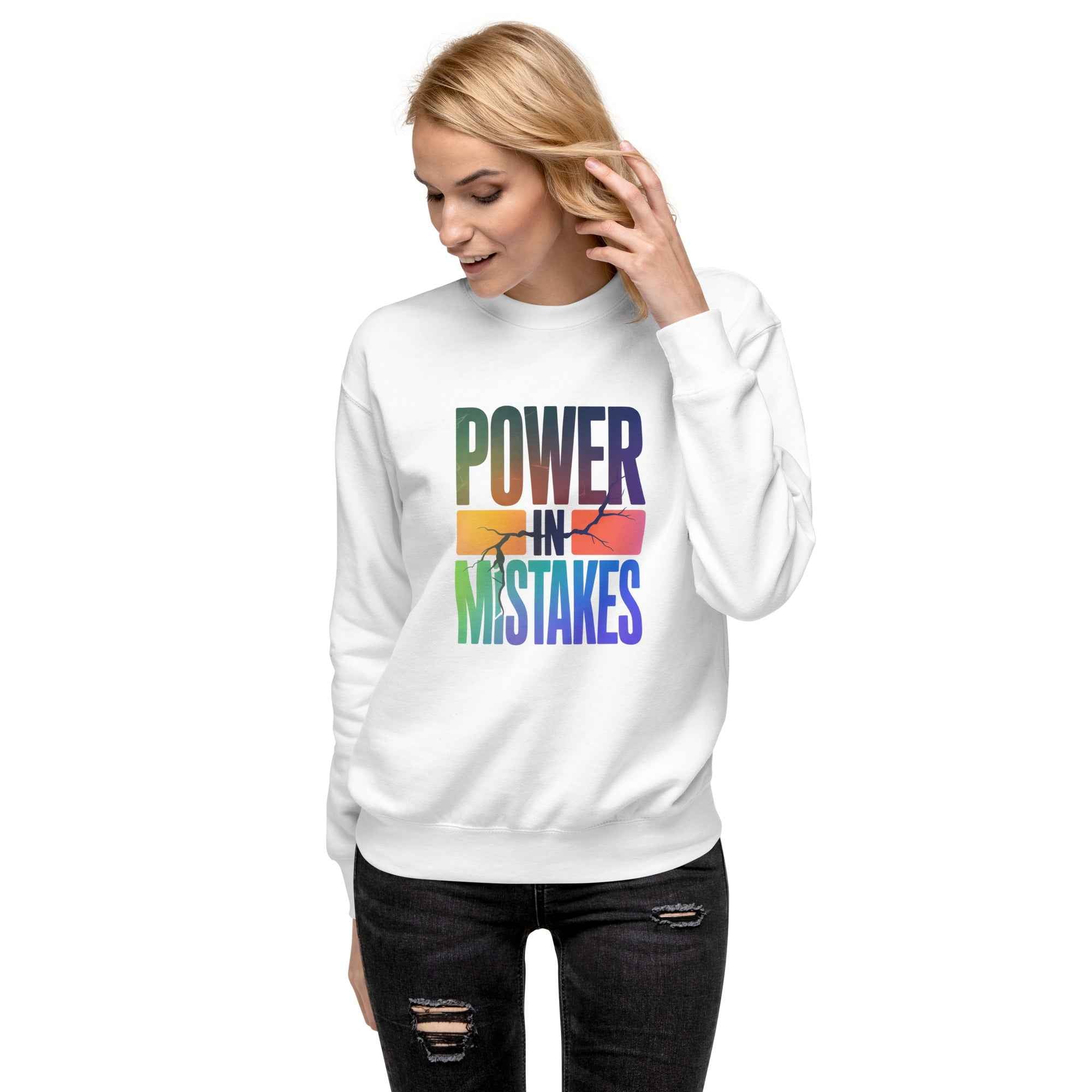 Felpa premium unisex Power in Mistakes ⚡