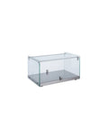 Vetrina neutra con basamento in acciaio inox - corpo in vetro dritto - capacità 35 Lt - mm 554x361x305h