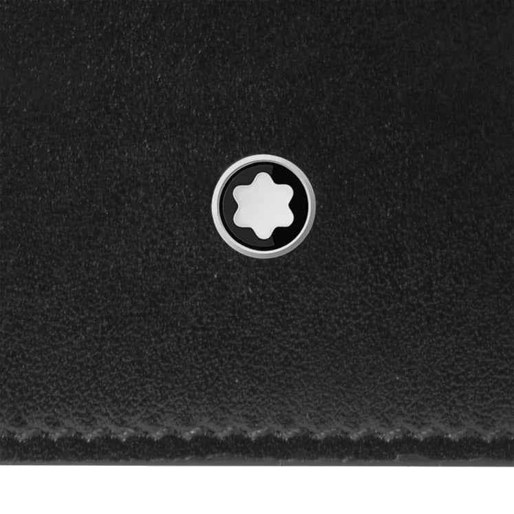 Montblanc portafoglio verticale 14 scomparti e tasca con cerniera Meisterstück nero 198318