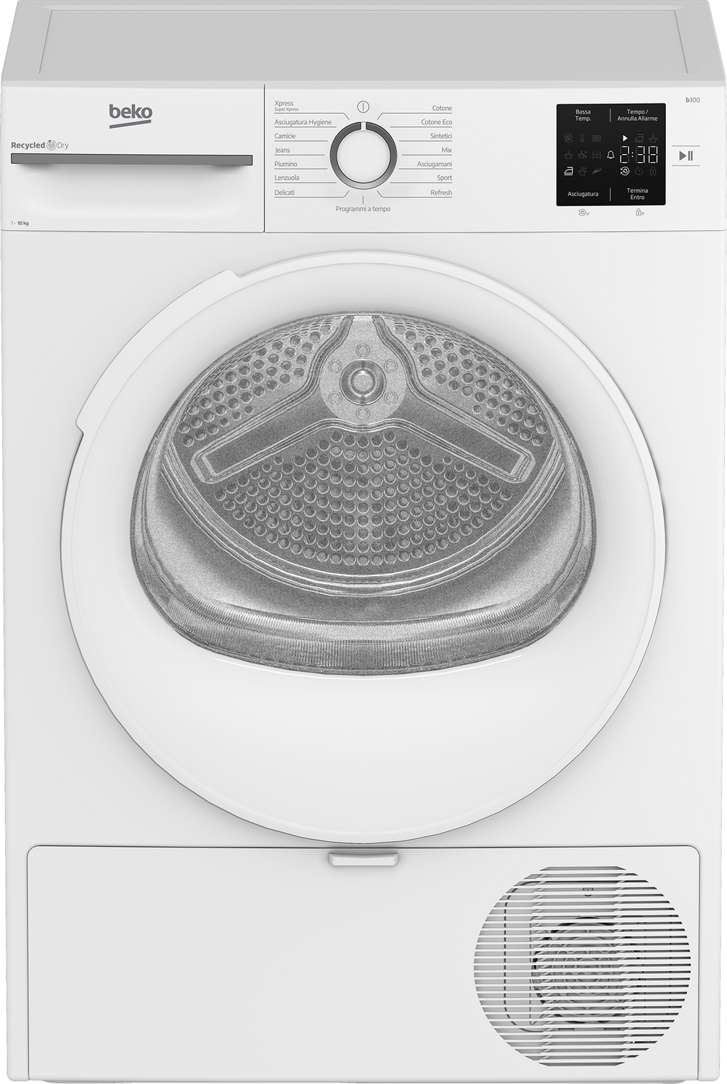 Asciugatrice Beko 10kg Classe D Bianca