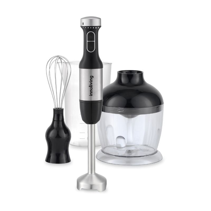 Frullatore a Immersione Multifunzione Nero Acciaio Inox