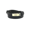 Women’s Adjustable Skinny Leather Belt – Handcrafted in Italy