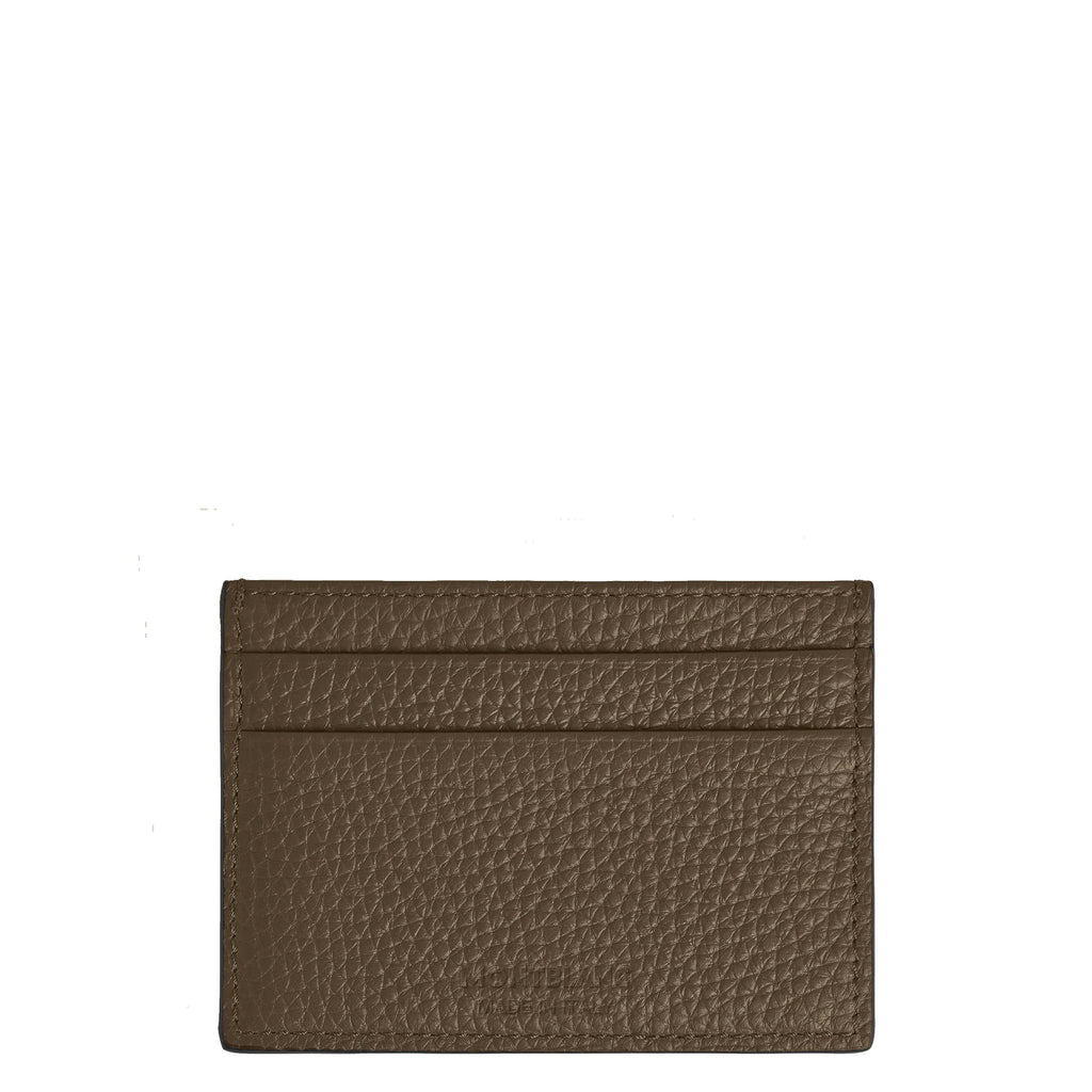 Montblanc porta carte 5 scomparti marrone castagna 220218
