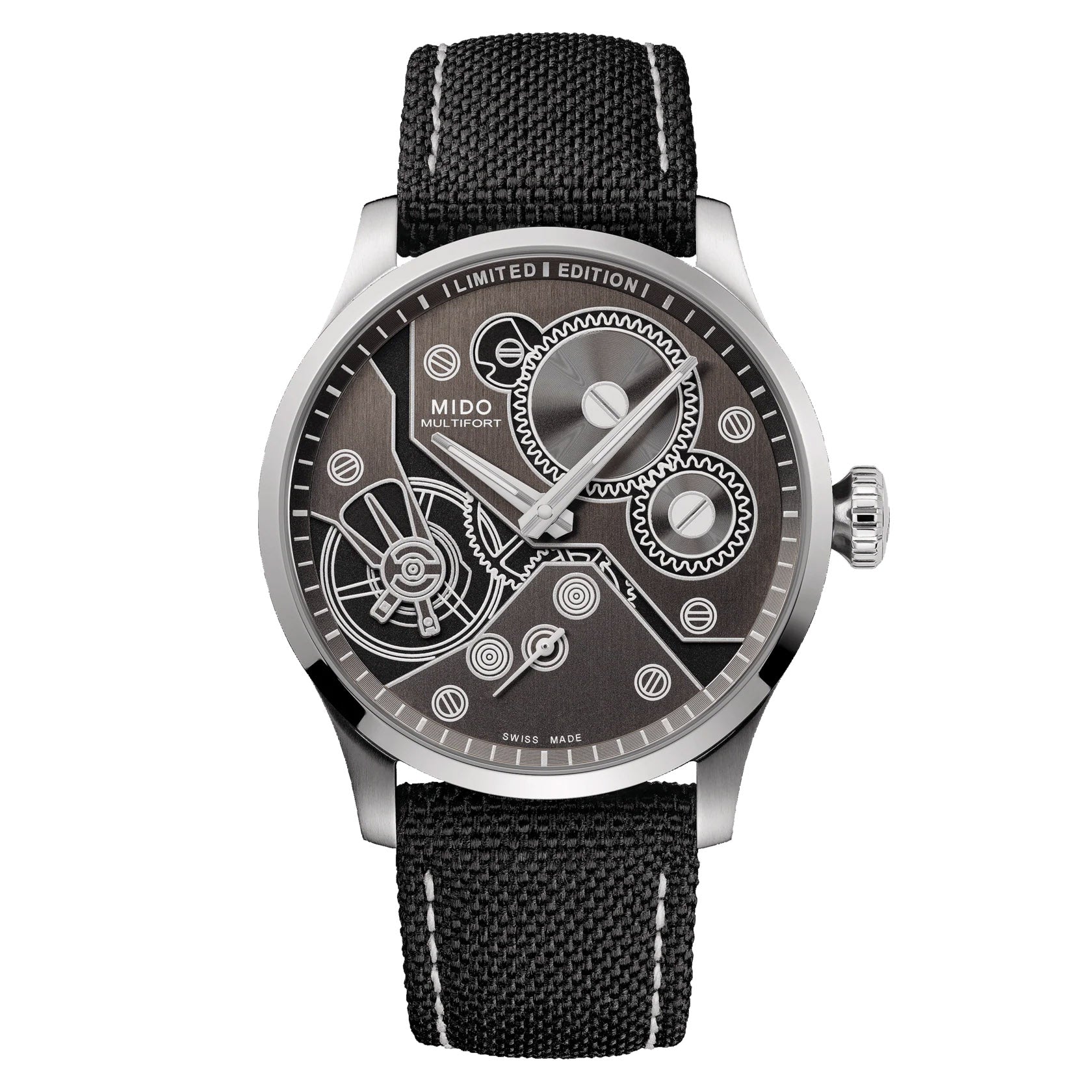 Mido orologio Multifort Mechanical Edizione limitata 999 pezzi 44mm antracite carica manuale acciaio M038.605.11.060.00