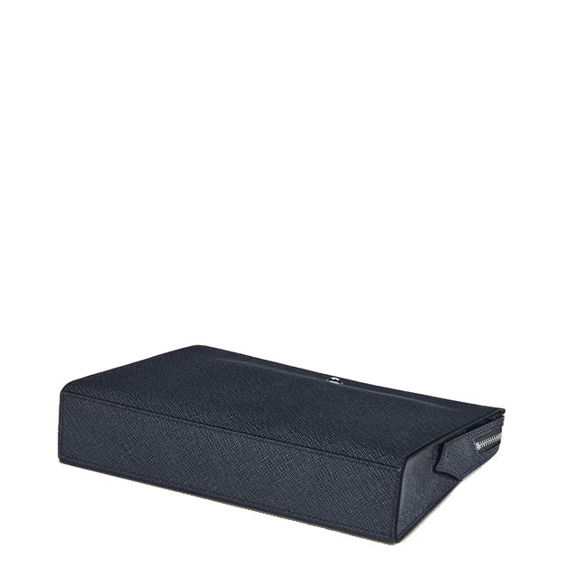 Montblanc pochette sartorial tweed blu 220428