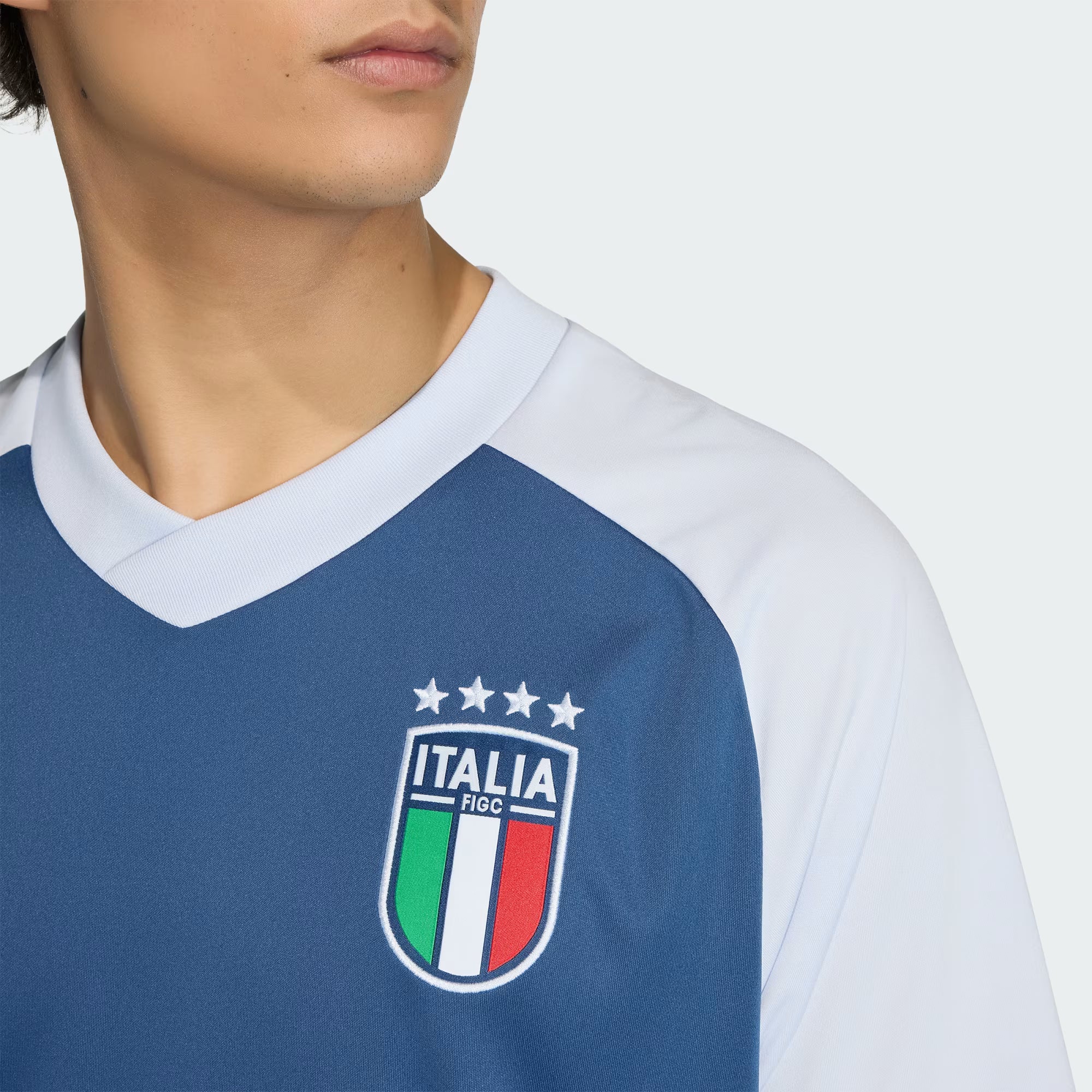 Adidas Maglia Pre-Partita Away Italia 26 JY5634 - Uomo Blu Climacool
