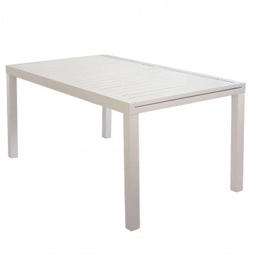 Tavolo Formentera allungabile in alluminio 160/240 X 90