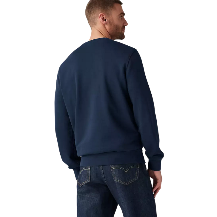 Levi's Housemark Original 359090001 Felpa Girocollo Uomo Blu